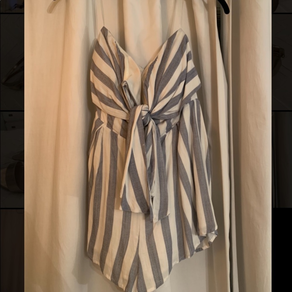 Striped romper